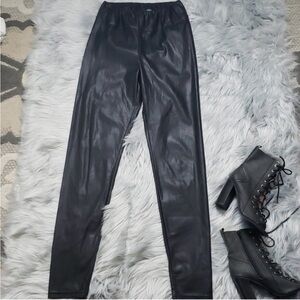 Lauren Ralph Lauren Black Faux Leather Leggings